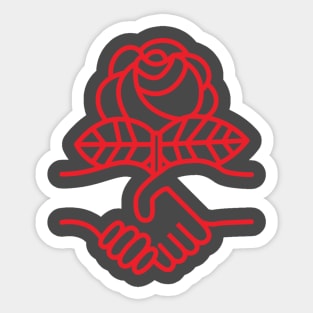 red rose Sticker